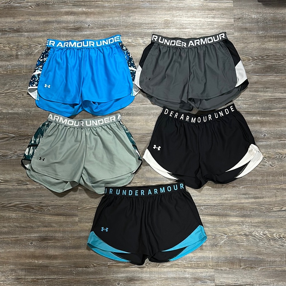 Under Armour Women's Shorts Collection - Blue, Gray, Black, Green